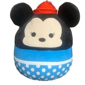 Disney Squishmallows Minnie Mouse Sorcerer's Apprentice 20” Plush Blue Polka Dot